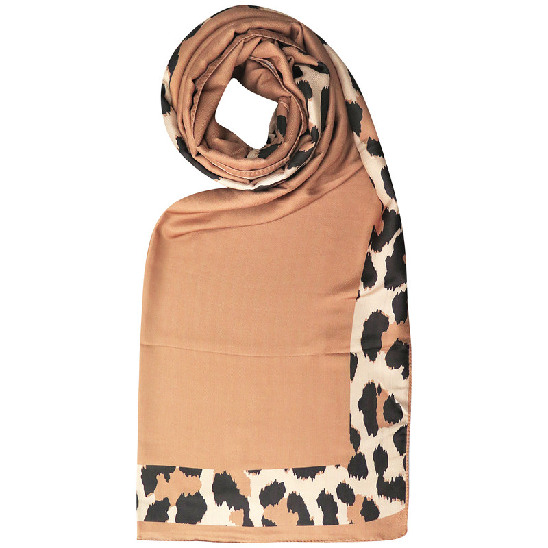 شال زنانه طرح پلنگی مدل gz99795