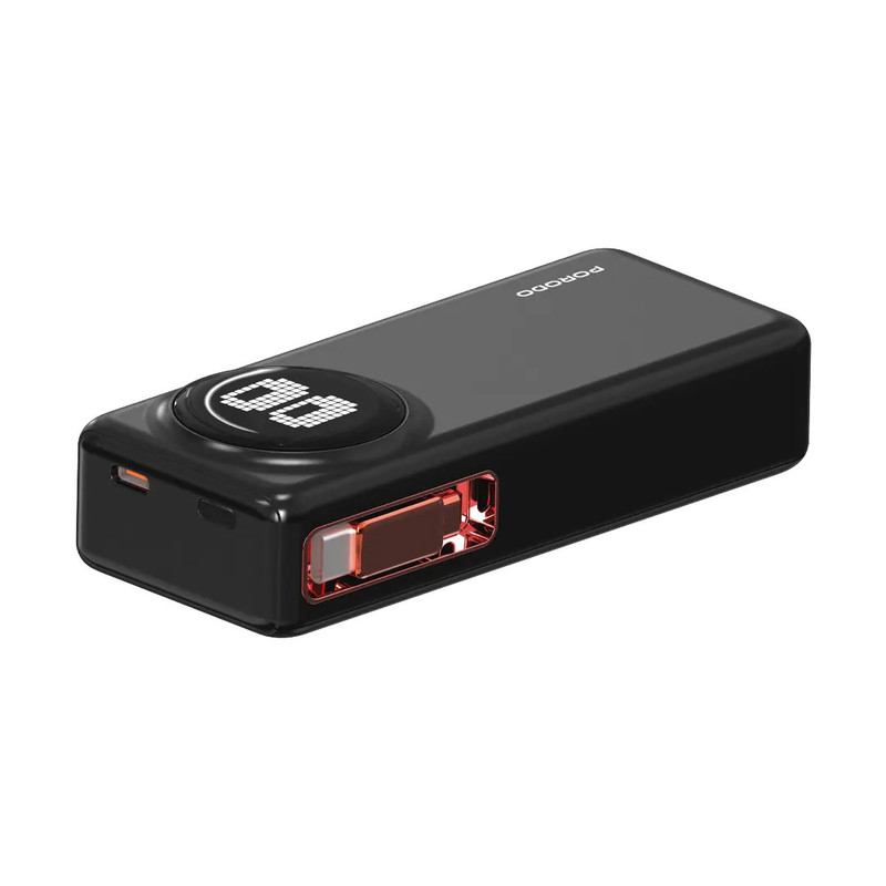 پاوربانک 45 وات پرودو مدل PBFCH072 ظرفیت 10000 میلی‌آمپرساعت به همراه کابل USB-C 