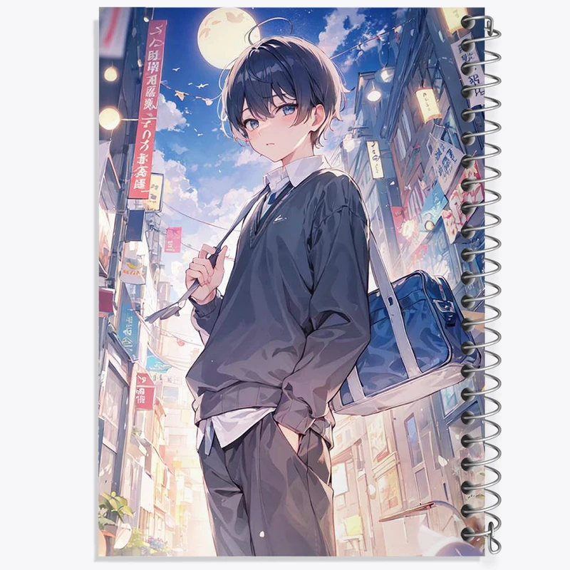 دفتر لیست خرید 50 برگ خندالو طرح پسر انیمه ای کد N1918