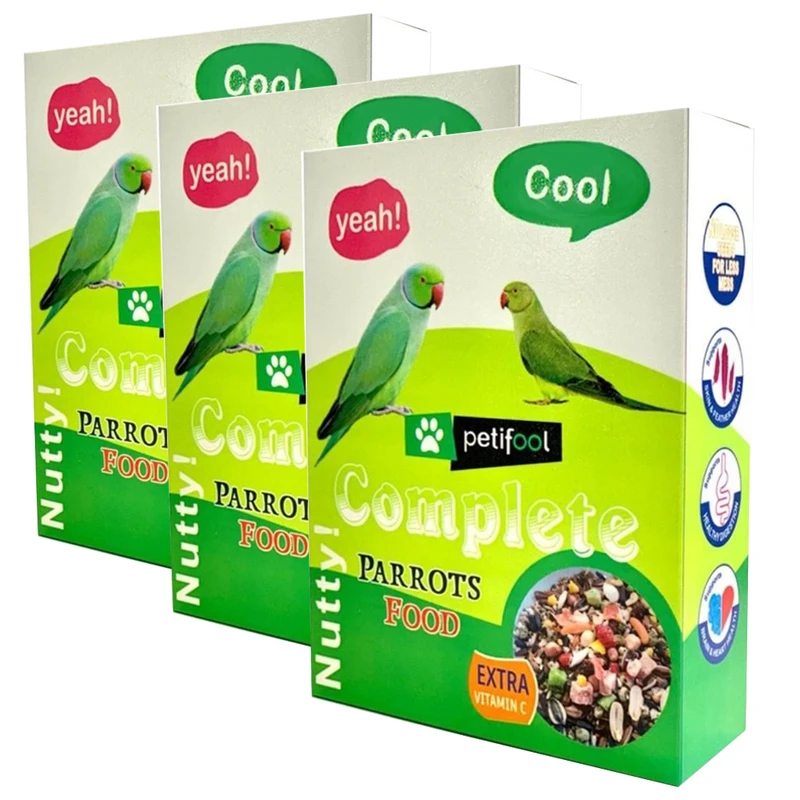 غذای طوطی پتی فول کد PAMP750 وزن 750 گرم بسته 3 عددی