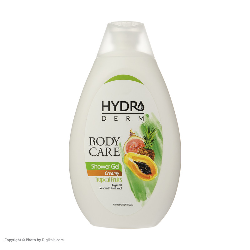 شامپو بدن کرمی هیدرودرم مدل Tropical Fruits حجم 500 میلی لیتر