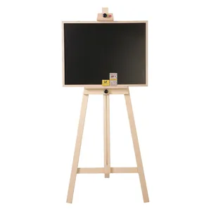تخته وایت برد سایز 47x62 سانتی متر مدل Large به همراه گچ چهار رنگ و تخته پاک کن