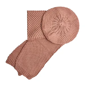 ست کلاه و شال گردن بافتنی مدل برت