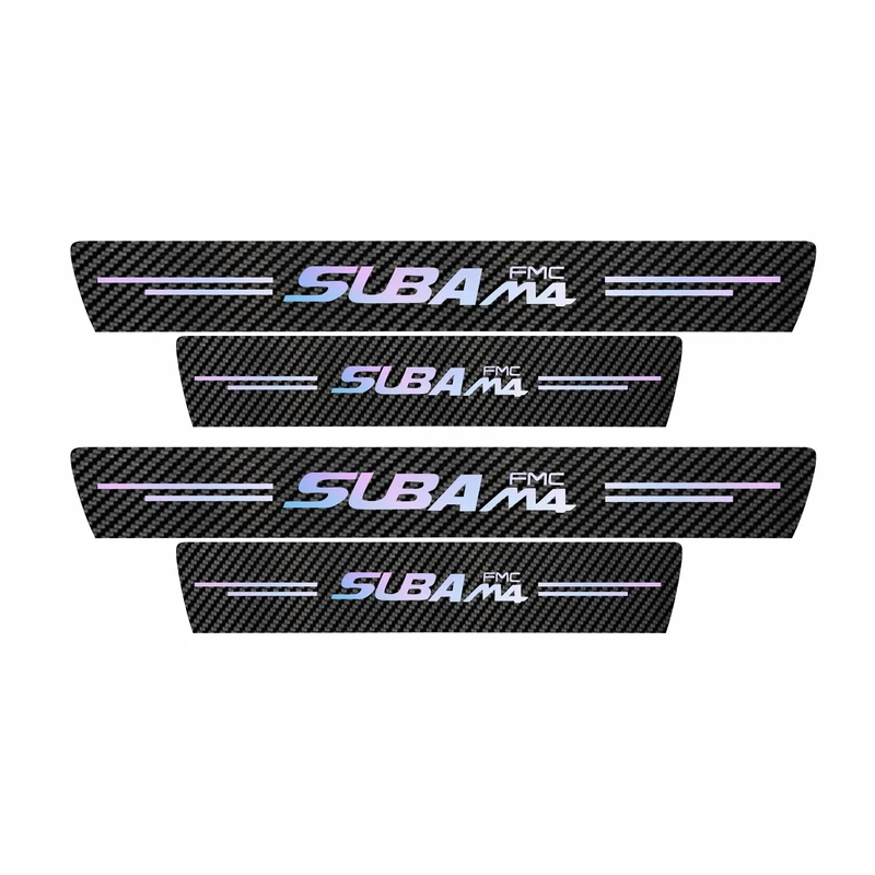 برچسب پارکابی خودرو سولگی مدل کربن کد J27 مناسب برای سوبا ام4 بسته 4 عددی