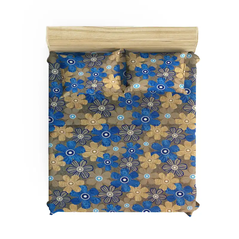 سرویس ملحفه آرین مدل مهتاب کد Ar160 دو نفره 3 تکه