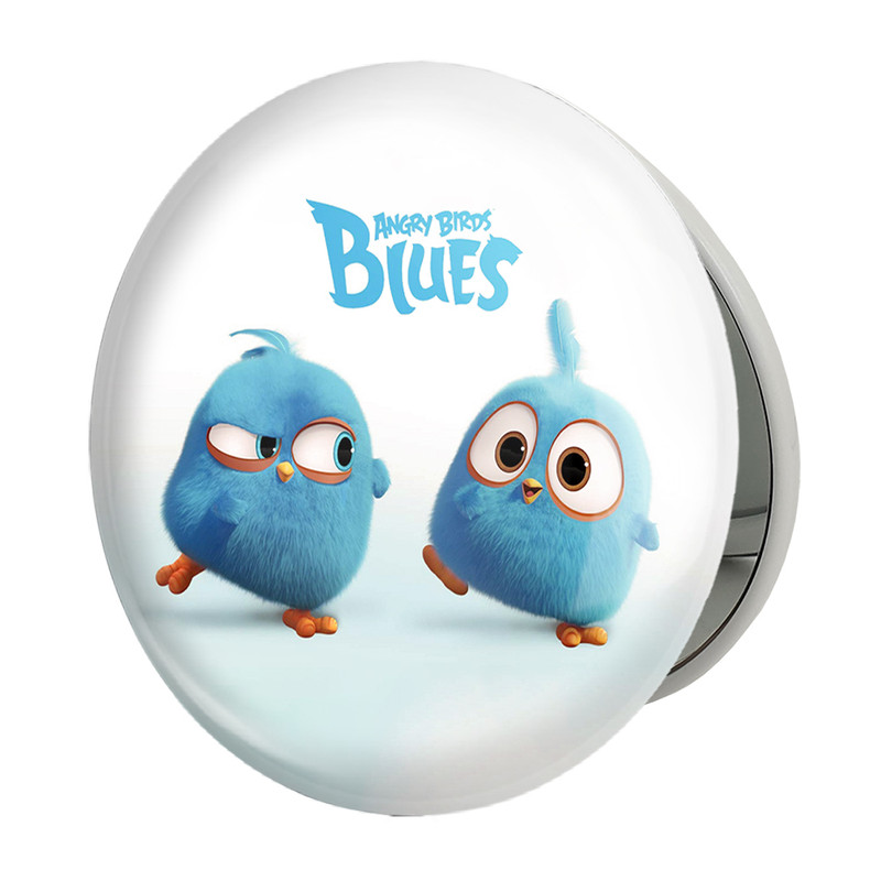 آینه جیبی خندالو طرح پرندگان خشمگین Angry Birds مدل تاشو کد 13862 