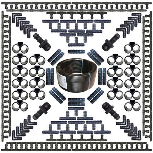 لوازم آبیاری قطره ای مدل Z-200 مجموعه 200 عددی