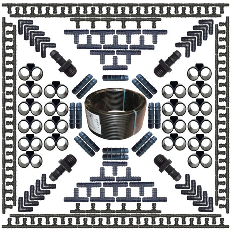 لوازم آبیاری قطره ای مدل Z-200 مجموعه 200 عددی