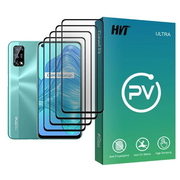 محافظ صفحه نمایش اچ وی تی مدل PV Glass MIX004 مناسب برای گوشی موبایل ریلمی V5 5G بسته چهار عددی