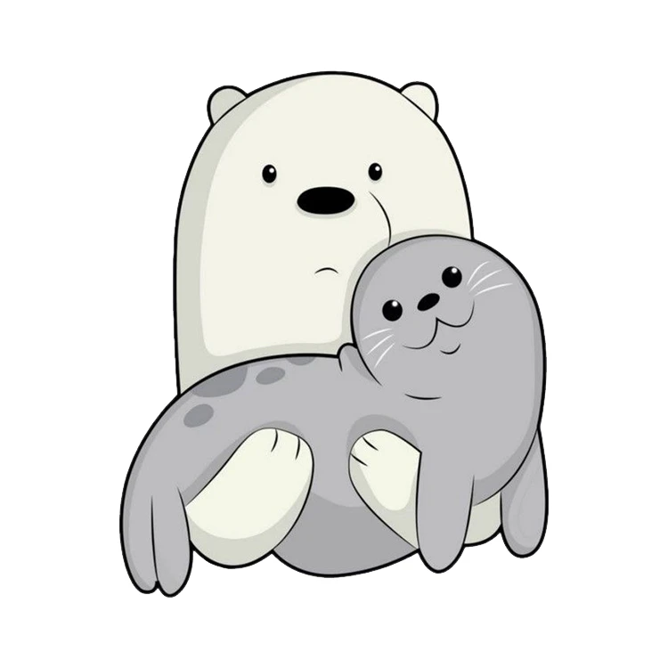 استیکر پارچه و لباس پاد آفرین مدل خرس کارتونی کد 766