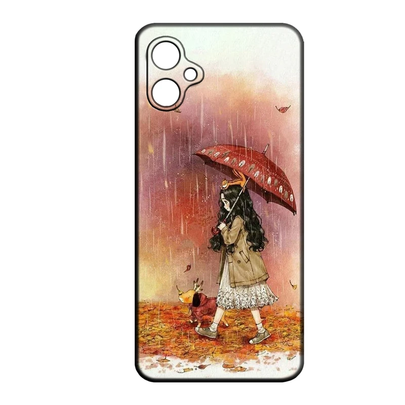 کاور طرح دخترانه کد 295 مناسب برای گوشی موبایل سامسونگ Galaxy A06