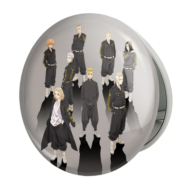 آینه جیبی خندالو طرح انیمه توکیو ریونجرز Tokyo Revengers مدل تاشو کد 10581 