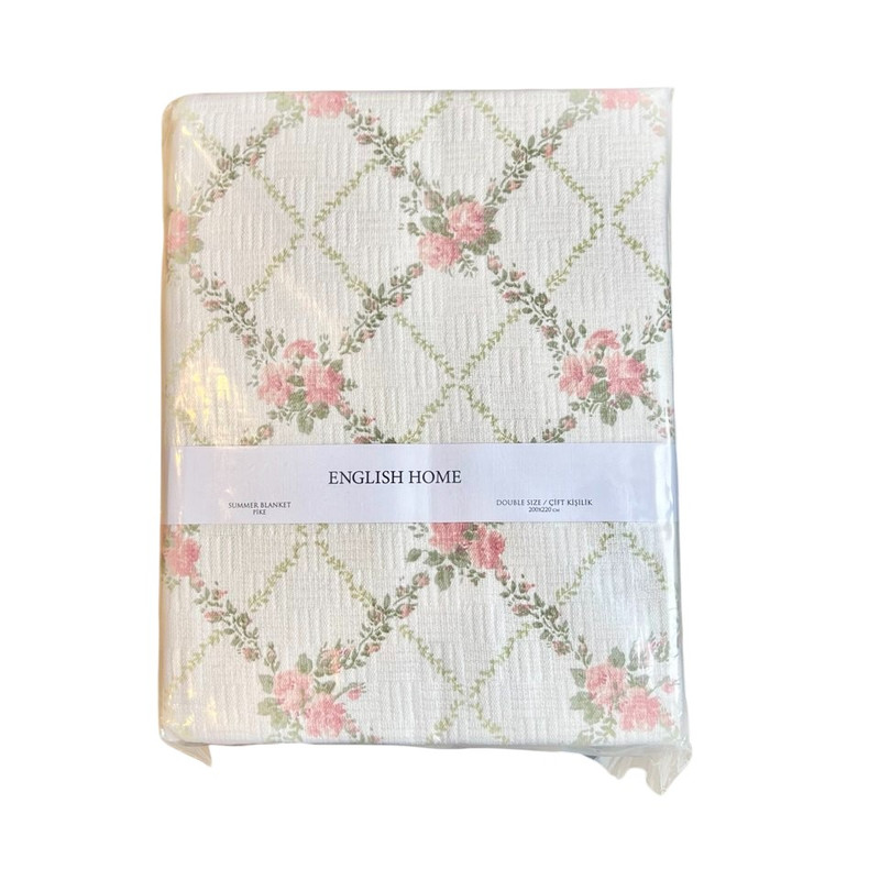 روتختی دو نفره انگلیش هوم مدل Rose Chain سایز 220x200 سانتی‌متر