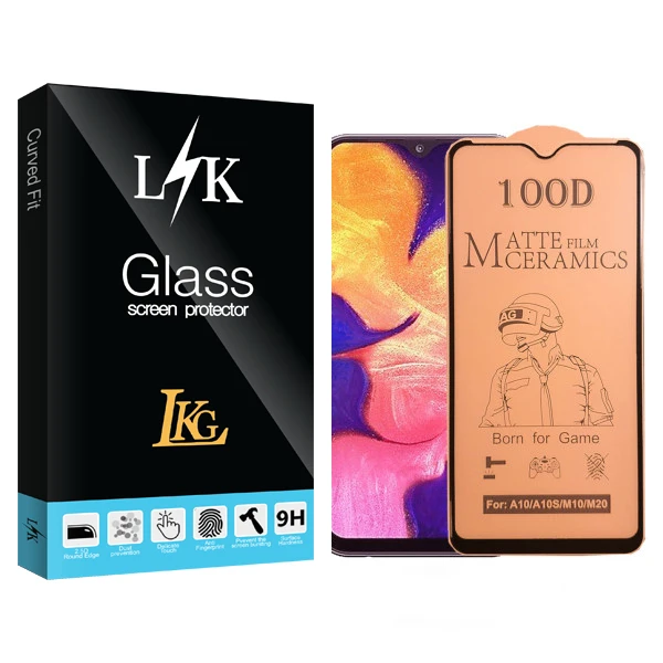 محافظ صفحه نمایش سرامیکی مات ال کا جی مدل LK Glass مناسب گوشی موبایل سامسونگ galaxy A10