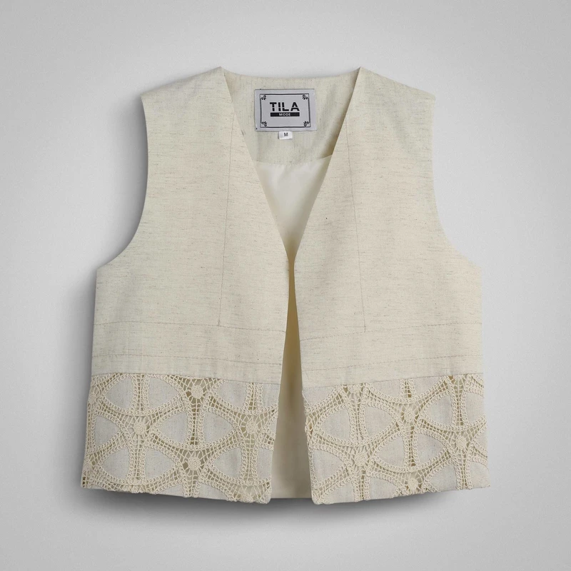 جلیقه رسمی زنانه تیلا مدل 30179M1M