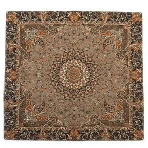 رومیزی ترمه کارگاه رستا طرح 104-14-9 سایز 100 × 100