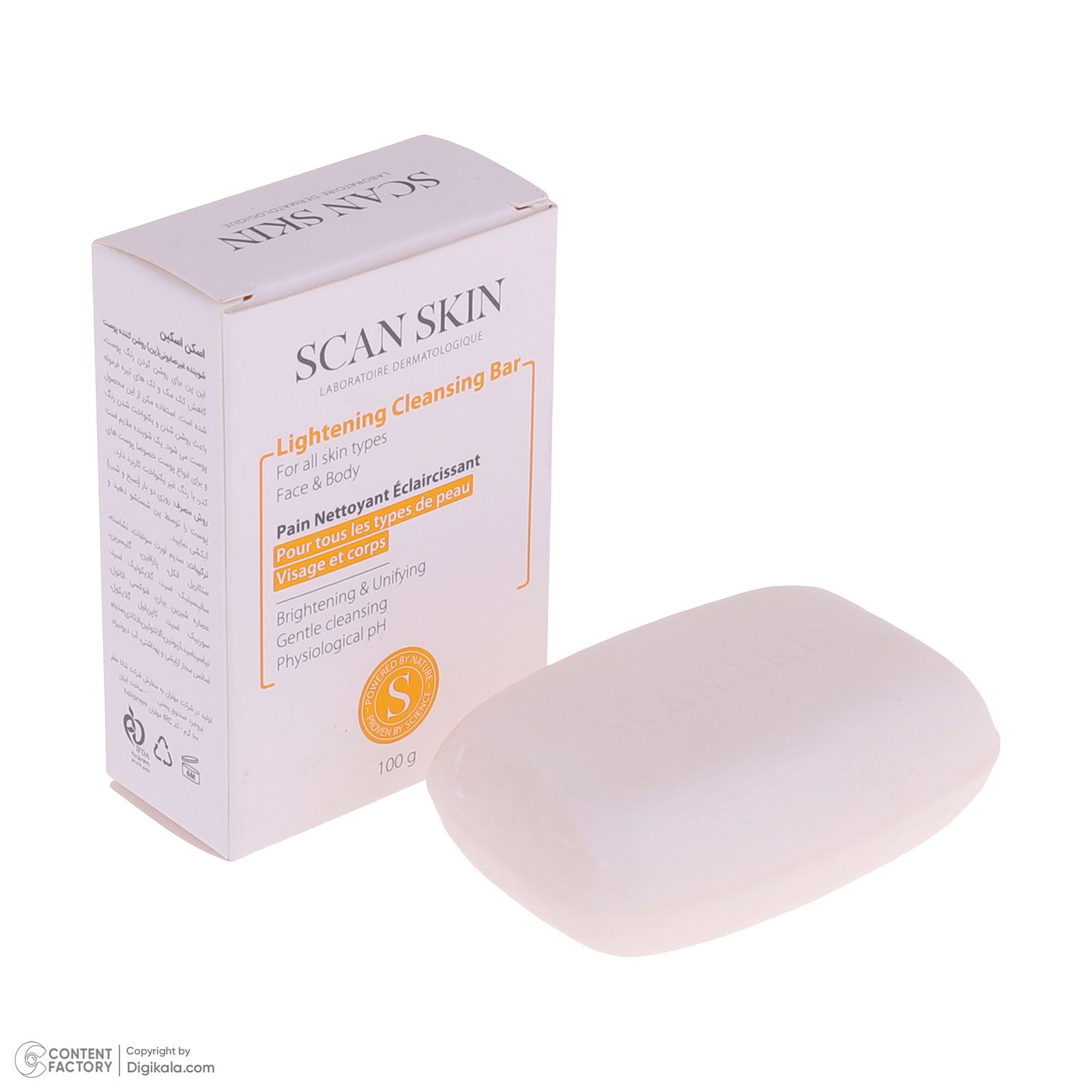 پن شستشو صورت و بدن اسکن اسکین مدل روشن کننده وزن 100 گرم - - 7
