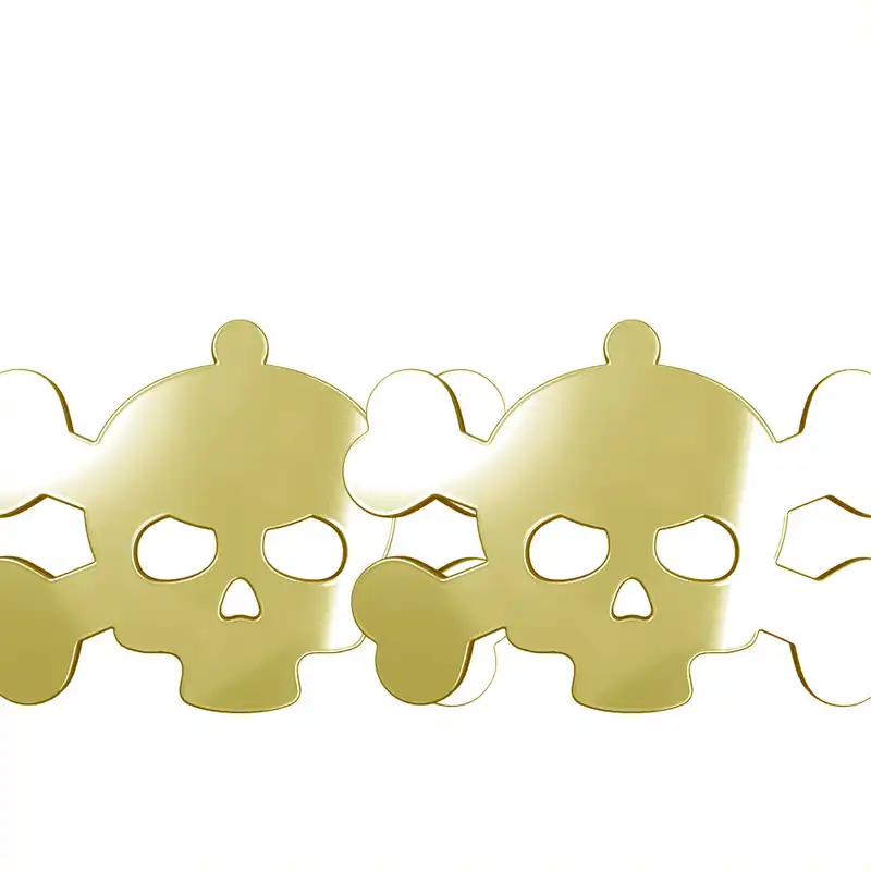 گوشواره طلا 18 عیار زنانه مدوپد مدل جمجمه کد GA1-15686