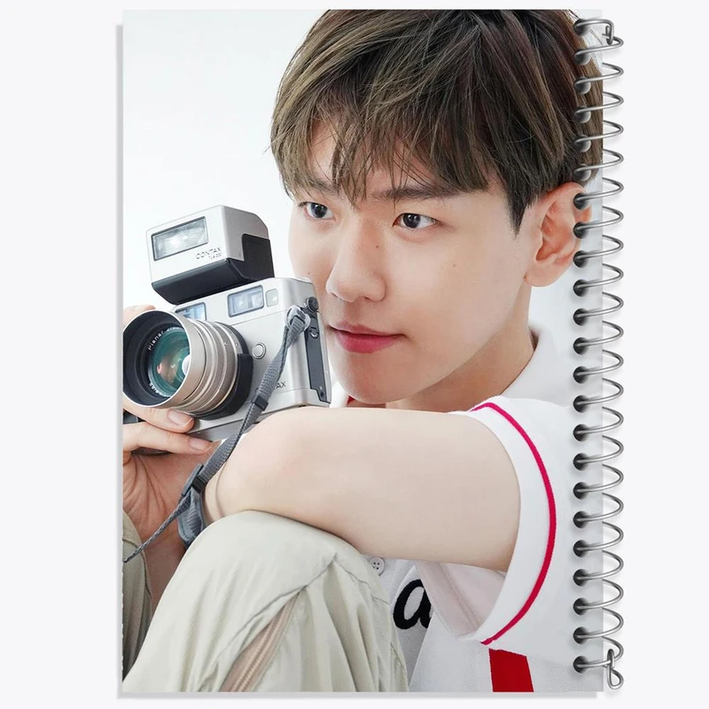 دفتر مشق 50 برگ خندالو مدل بکهیون گروه اکسو EXO کد 16852