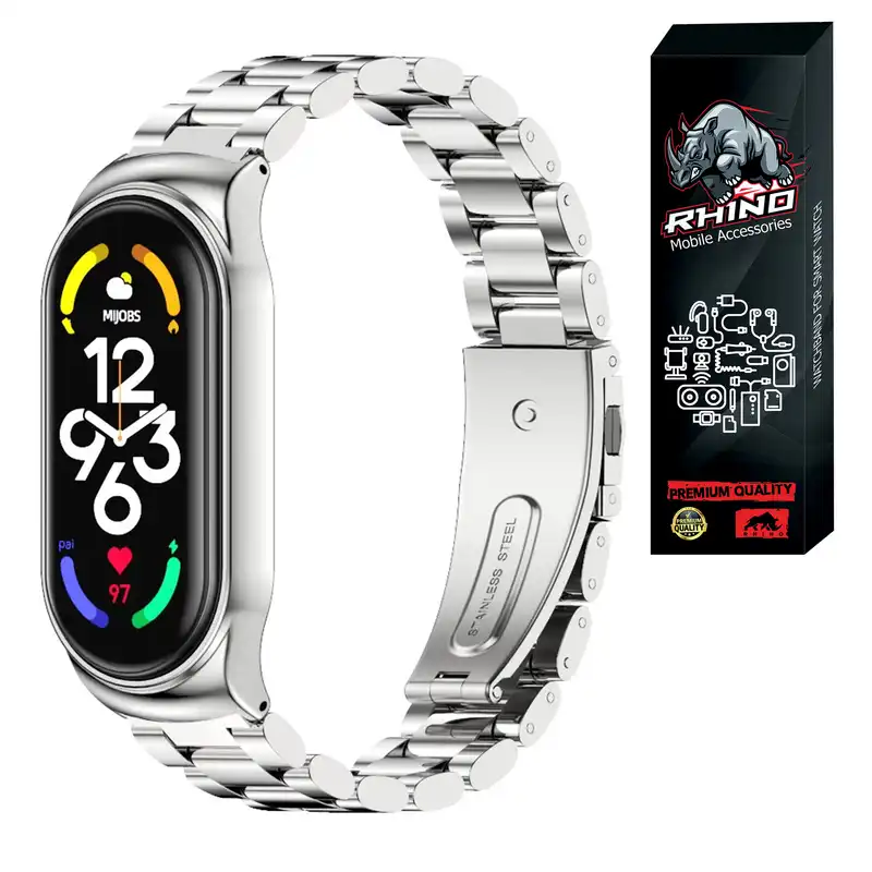 بند راینو مدل R-3Bead مناسب برای مچ بند هوشمند شیائومی Mi Band 5 / 6