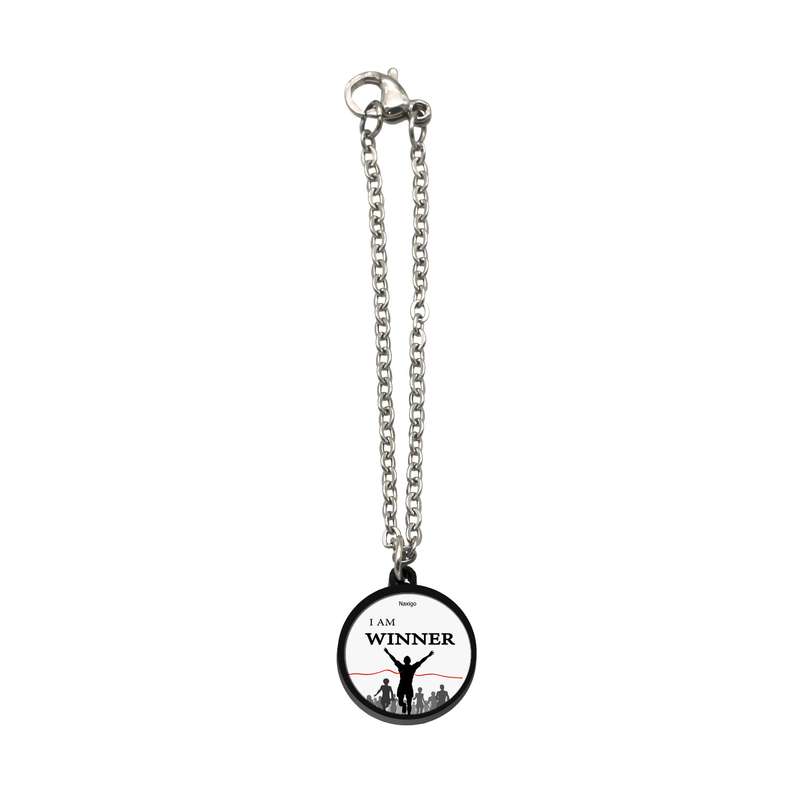 آویز ساعت زنانه ناکسیگو مدل شب تاب طرح I Am Winner کد AW8690