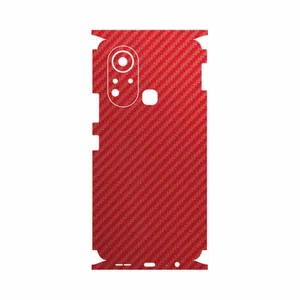 MAHOOT Red-Fiber-FullSkin Cover Sticker for Infinix Hot 11s
