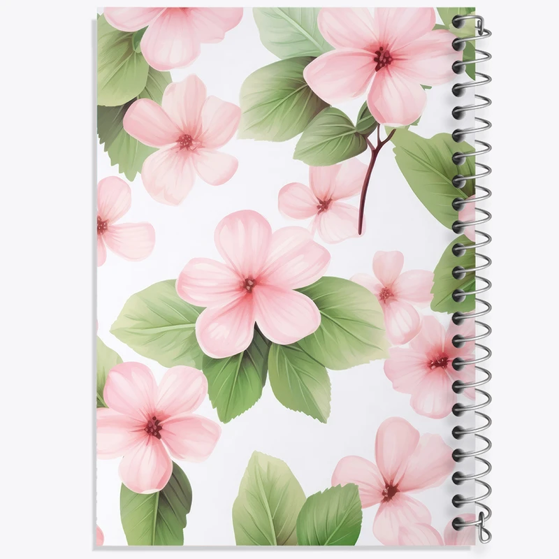 دفتر شطرنجی 50 برگ خندالو مدل گل گلی کد N582