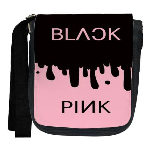 کیف دوشی دخترانه طرح بلک پینک کد dp105