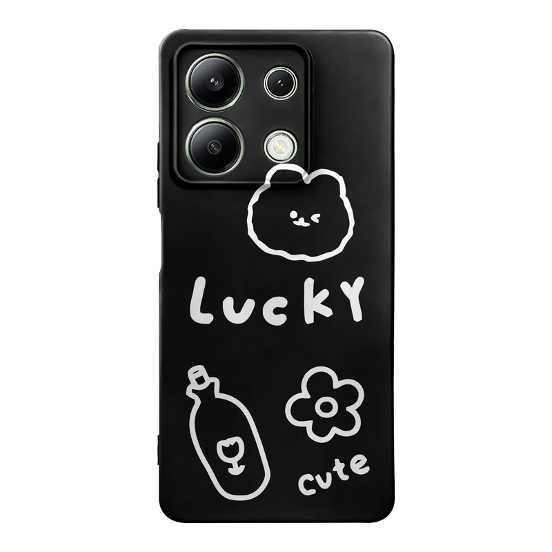 کاور قاب گارد طرح خرس مینیمال کد t12185 مناسب برای گوشی موبایل شیائومی Redmi Note 13 4G