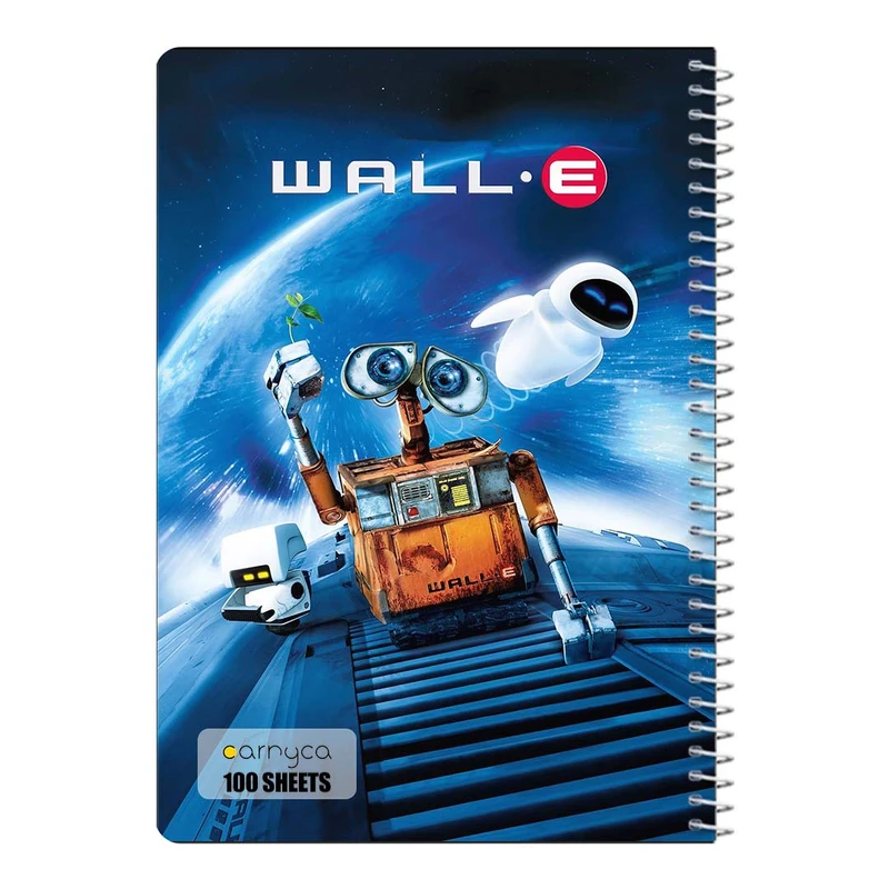 دفتر مشق 100 برگ سیمی کارنیکا طرح E WALL کد 11485