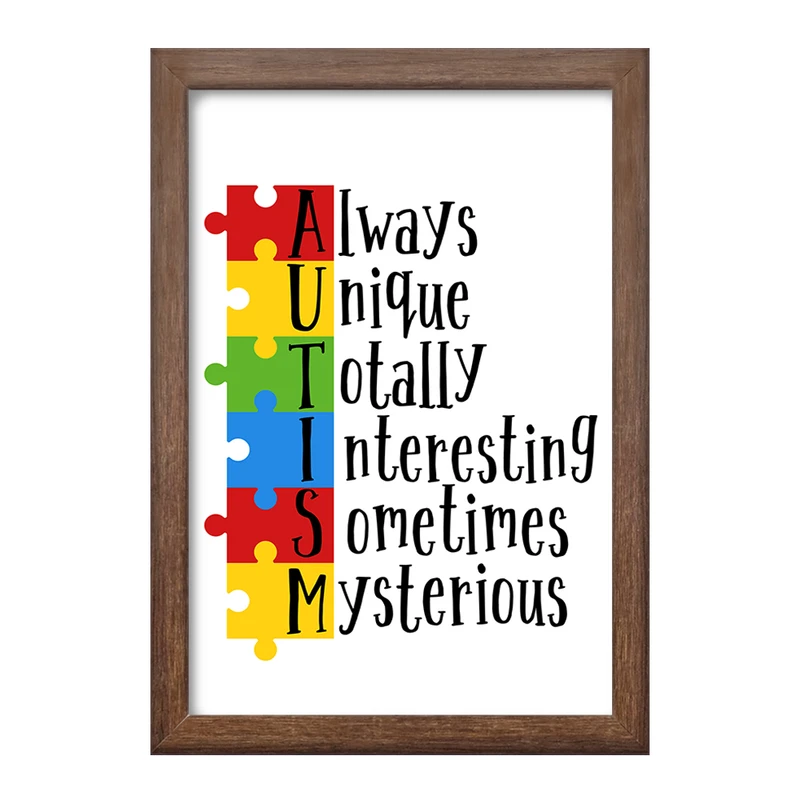 تابلو خندالو طرح اتیسم Autism کد 26749