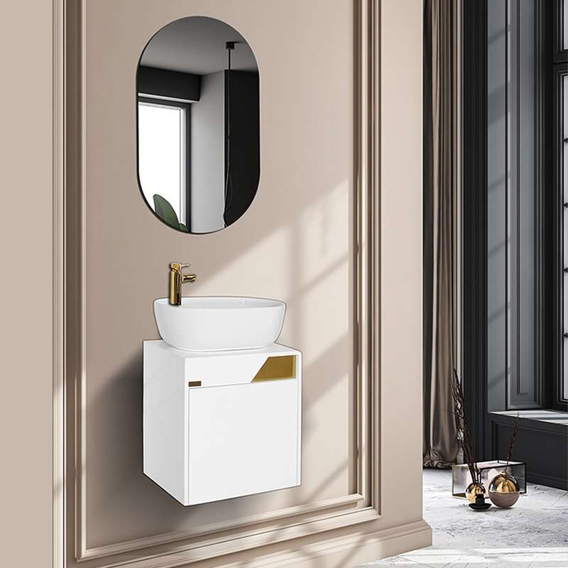 ست کابینت روشویی آزالیا مدل ellipse14 به همراه آینه