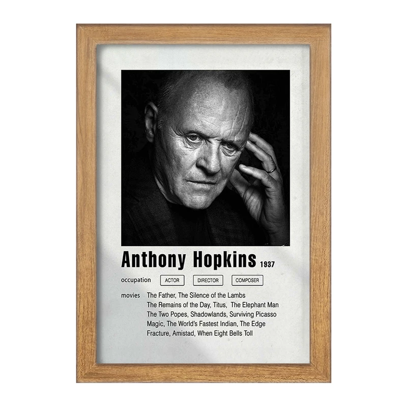 تابلو خندالو مدل آنتونی هاپکینز (Anthony Hopkins) کد F11209