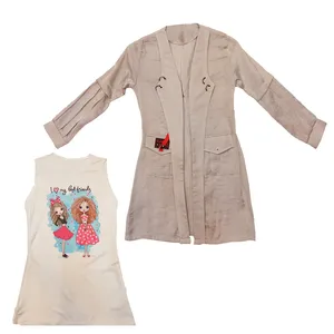 ست تاپ و مانتو دخترانه مدل 1404