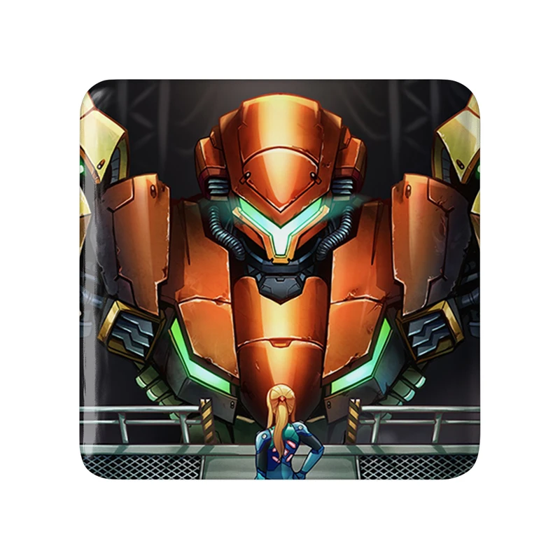 مگنت خندالو طرح بازی متروید (Metroid) مدل مربعی کد 35663