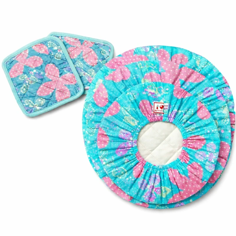 ست لوازم پارچه ای آشپزخانه پنج تکه مدل گیسوم