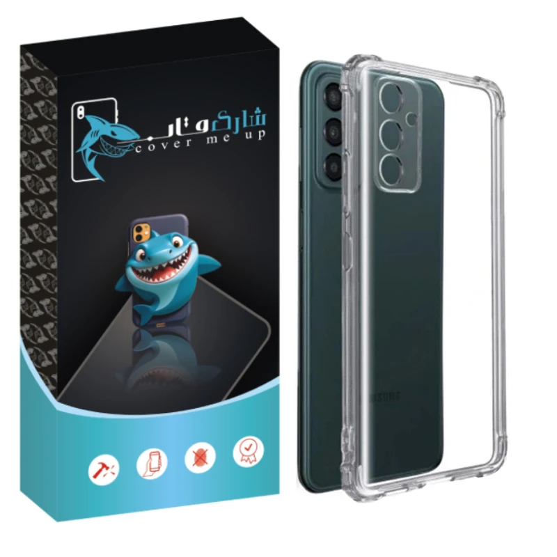کاور شارک قاب مدل Crystal مناسب برای گوشی موبایل سامسونگ Galaxy M13