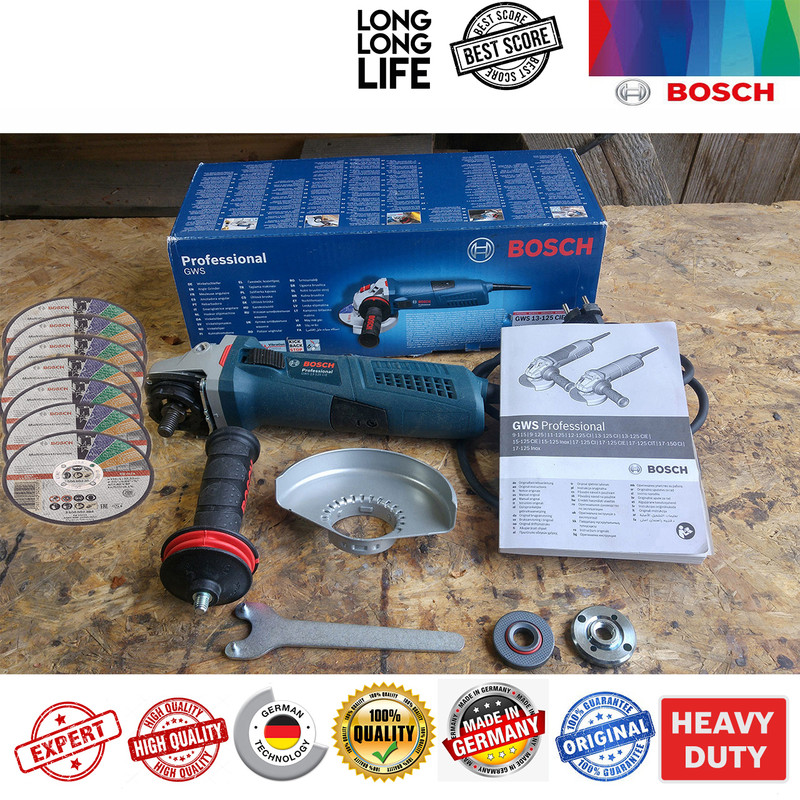 مینی فرز متوسط بوش مدل GWS 17-125 CIE + 7 Extra