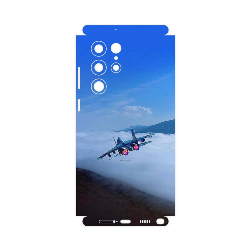 برچسب پوششی ماهوت مدل Fighter plane Su27-FullSkin مناسب برای گوشی موبایل سامسونگ Galaxy S22 Ultra 5G