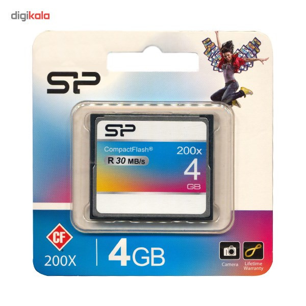 کارت حافظه Silicon Power مدل 4GB CF 30MBs 200X 1
