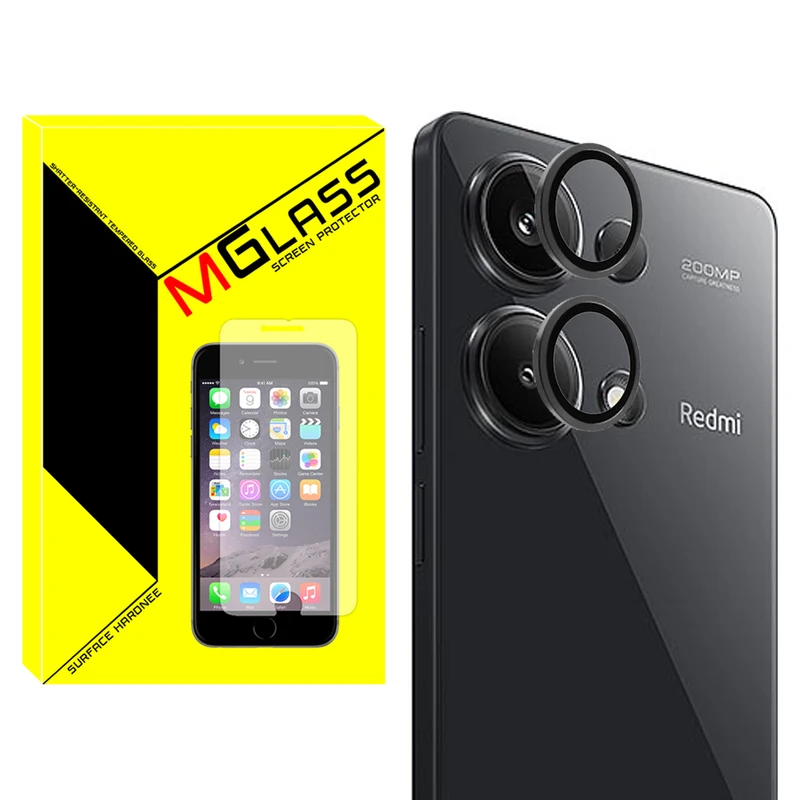 محافظ لنز دوربین ام‌گلس مدل Ring-Metal-MG مناسب برای گوشی موبایل شیائومی Redmi Note 13 pro 4g
