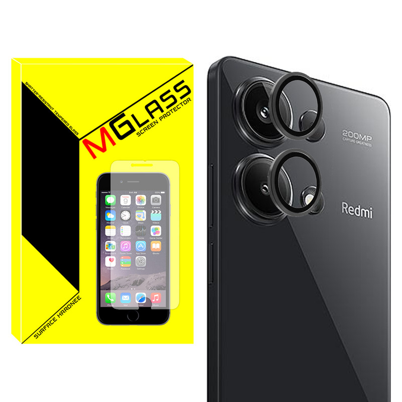 محافظ لنز دوربین ام‌گلس مدل Ring-Metal-MG مناسب برای گوشی موبایل شیائومی Redmi Note 13 pro 4g
