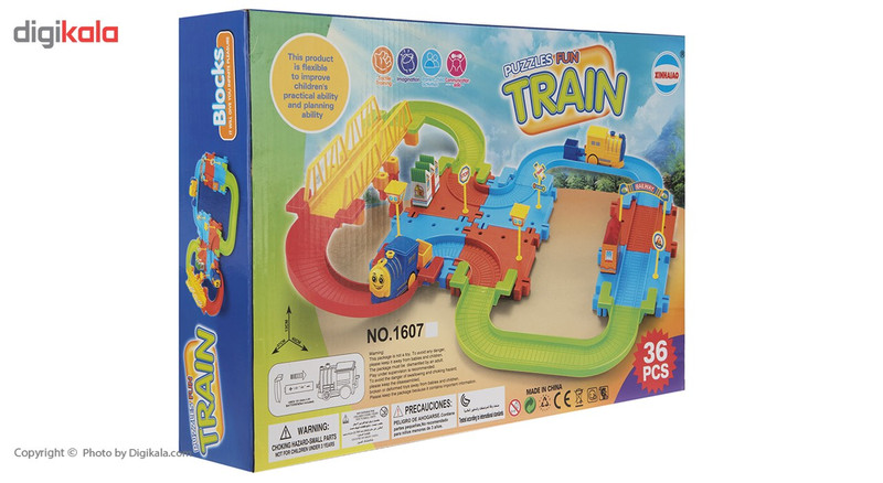 قطار اسباب بازی مدل Puzzle Fun Train 1607
