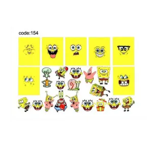 برچسب لنز ناخن طرح باب اسفنجی کد C-154