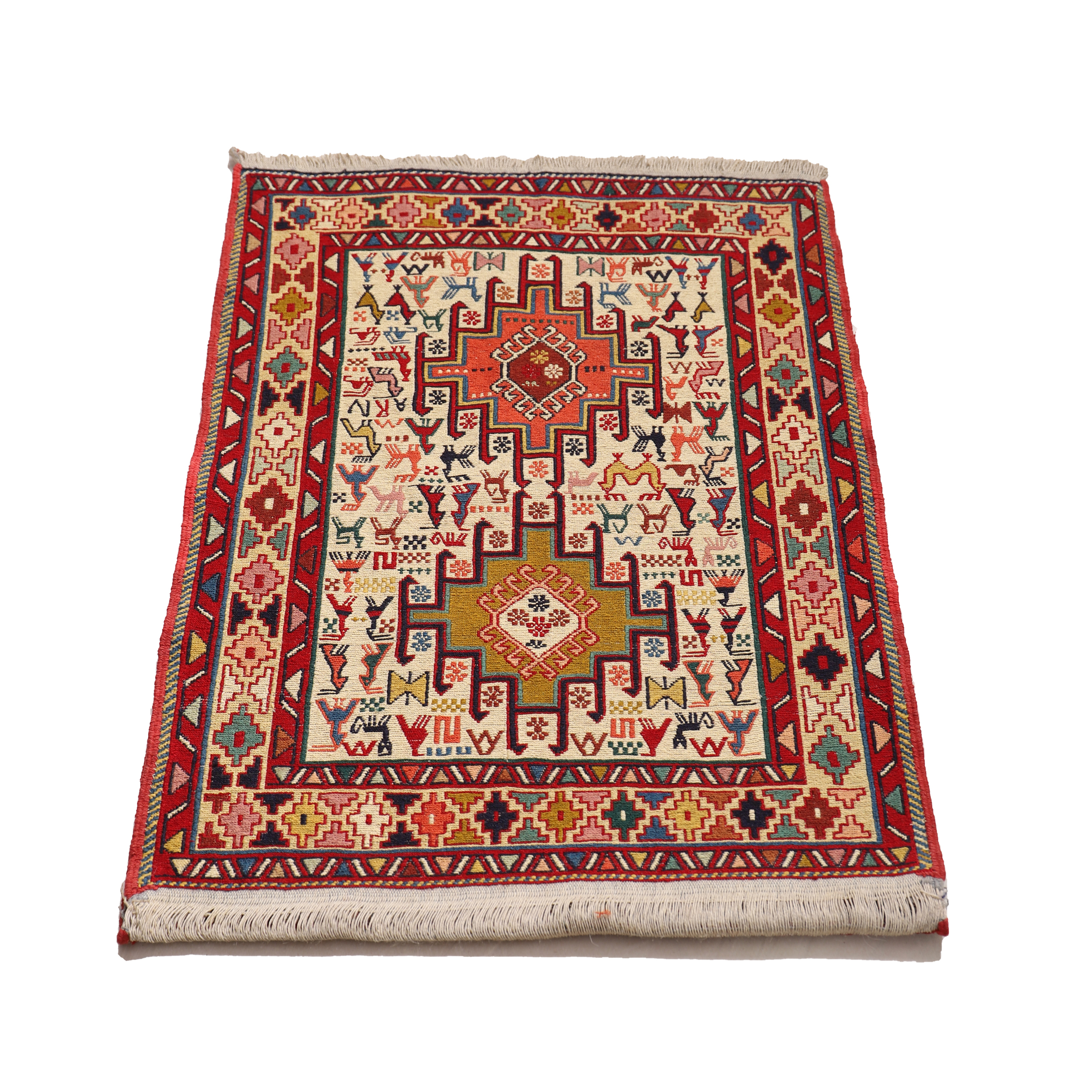 گلیم دستبافت یک متری مدل ورنی کد 40201191