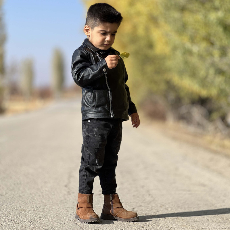 کت چرم پسرانه ال سی وایکیکی مدل W20863Z1