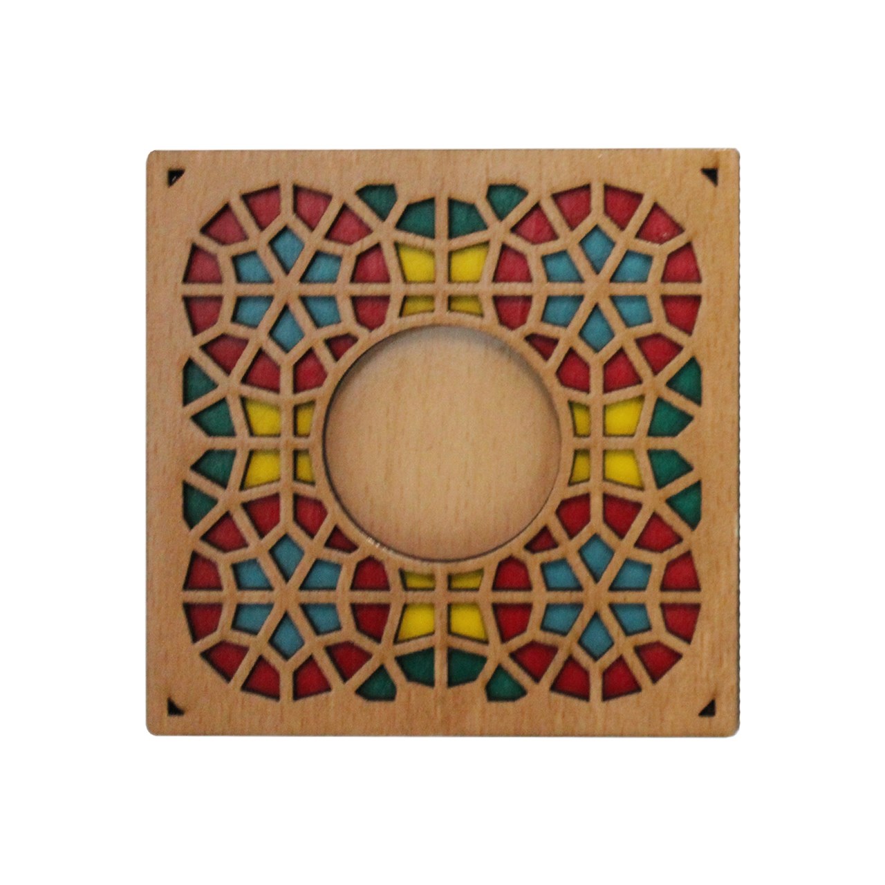 جاشمعی رومیزی چوبی گالری روهام مدل 101 سنتی بسته 2 عددی