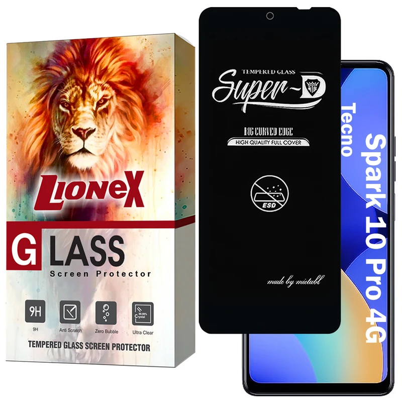 محافظ صفحه نمایش لایونکس مدل SUPERDNL مناسب برای گوشی موبایل تکنو Tecno Spark 10 Pro 4G