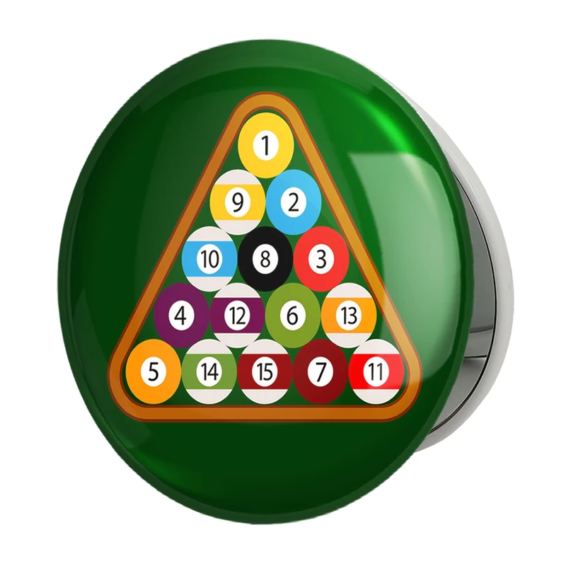 آینه جیبی خندالو طرح بیلیارد Billiard مدل تاشو کد 28115 