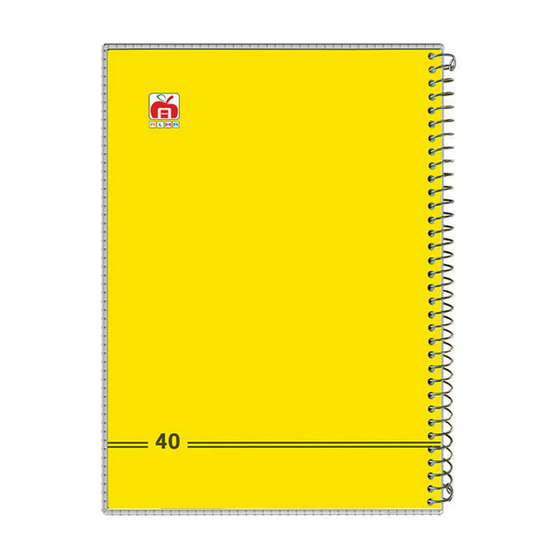 دفتر 40 برگ آلما مدل کلاسیک طرح طلقی کد 7484